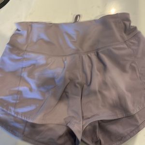 Lululemon speed up shorts 4in size 2 NWOT never worn purple color